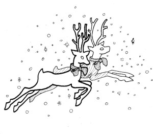Reindeer coloring page  http://coloringisland.com/coloring-pictures-of-reindeer